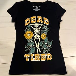 Black short sleeve pajama top